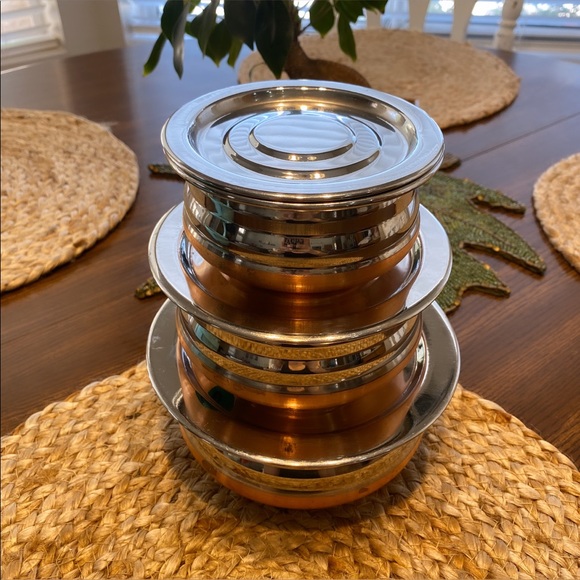 Vintage Copper Bowls 3 Sizes - Picture 8 of 11